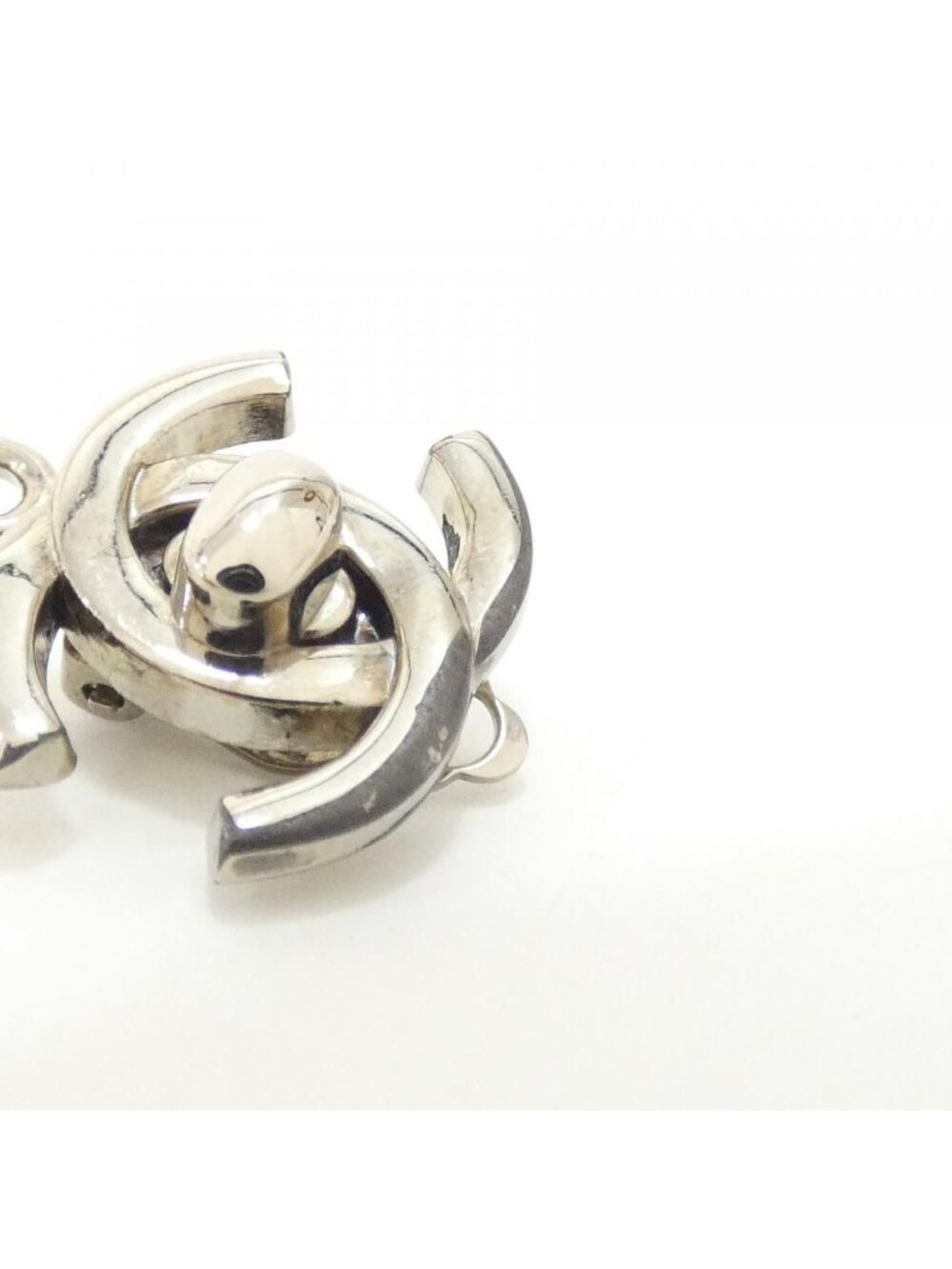 Chanel Vintage Earrings Silver - Picture 3 of 5